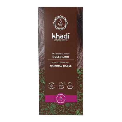 Tinte natural castaño avellana Khadi 100 g