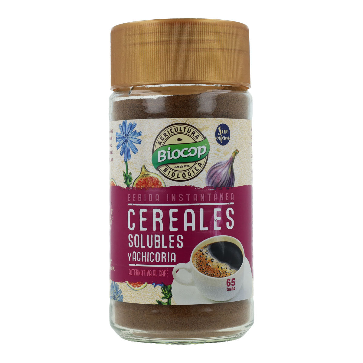 Café aux céréales, figues et chicorée bio Biocop, 100 g.