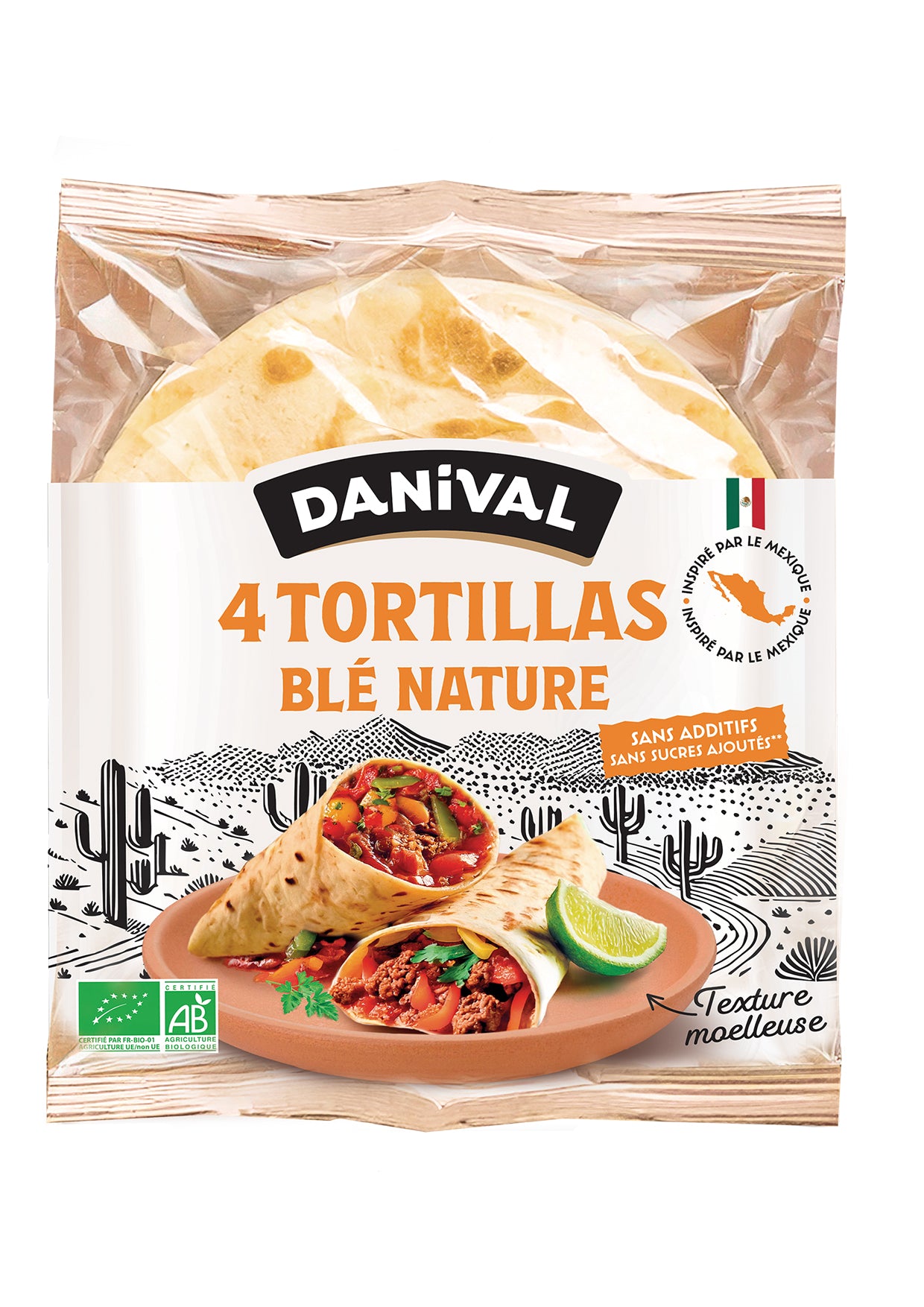 Tortillas de blé 4 pièces bio 300 g