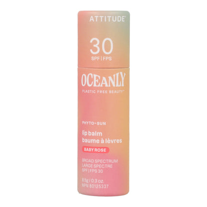 Oceanly - PHYTO-SUN Baume à lèvres teinté SPF 30 - Baby Rose, Attitude, 8,5 g