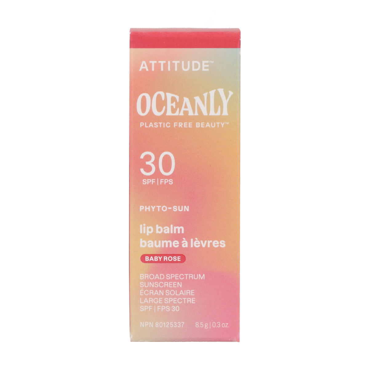Oceanly - PHYTO-SUN Baume à lèvres teinté SPF 30 - Baby Rose, Attitude, 8,5 g