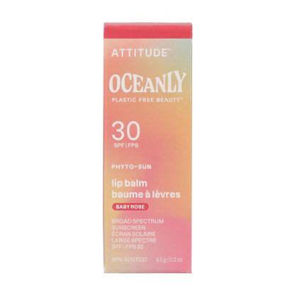 Oceanly - PHYTO-SUN Baume à lèvres teinté SPF 30 - Baby Rose, Attitude, 8,5 g