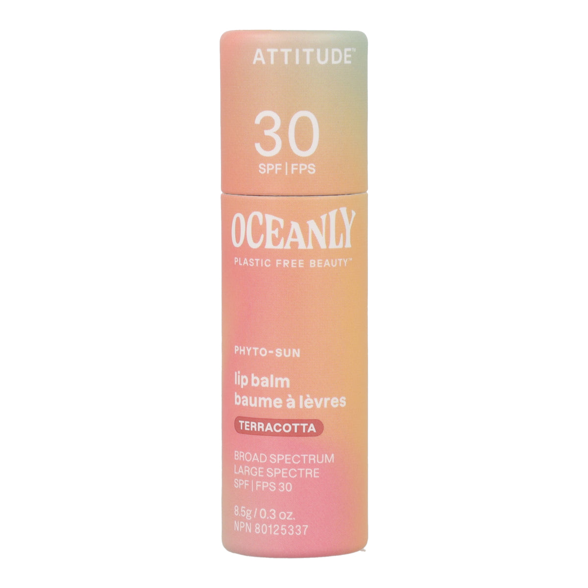 Oceanly - PHYTO-SUN Baume à lèvres teinté SPF 30 - Terracotta, Attitude, 8,5 g