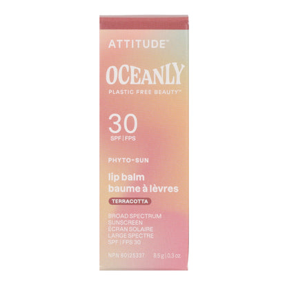 Oceanly - PHYTO-SUN Baume à lèvres teinté SPF 30 - Terracotta, Attitude, 8,5 g