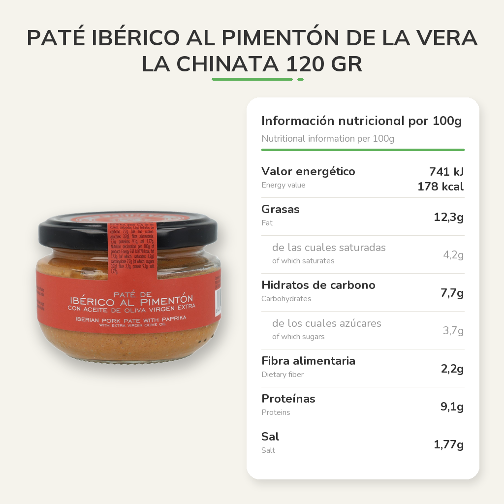 Información nutricional