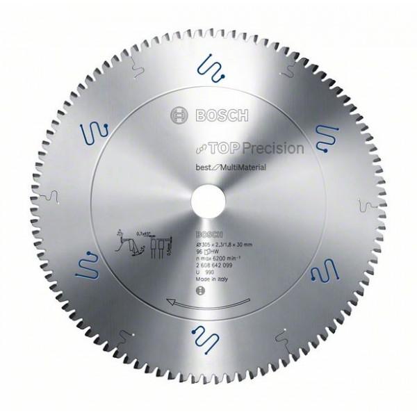 Disco multimaterial Bosch para sierra circular 305 x 30 mm 96 dientes