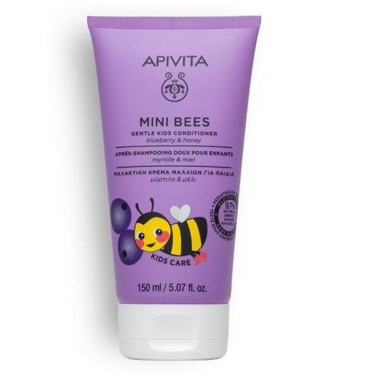 Acondicionador suave para niños arándano y miel Apivita 150 ml