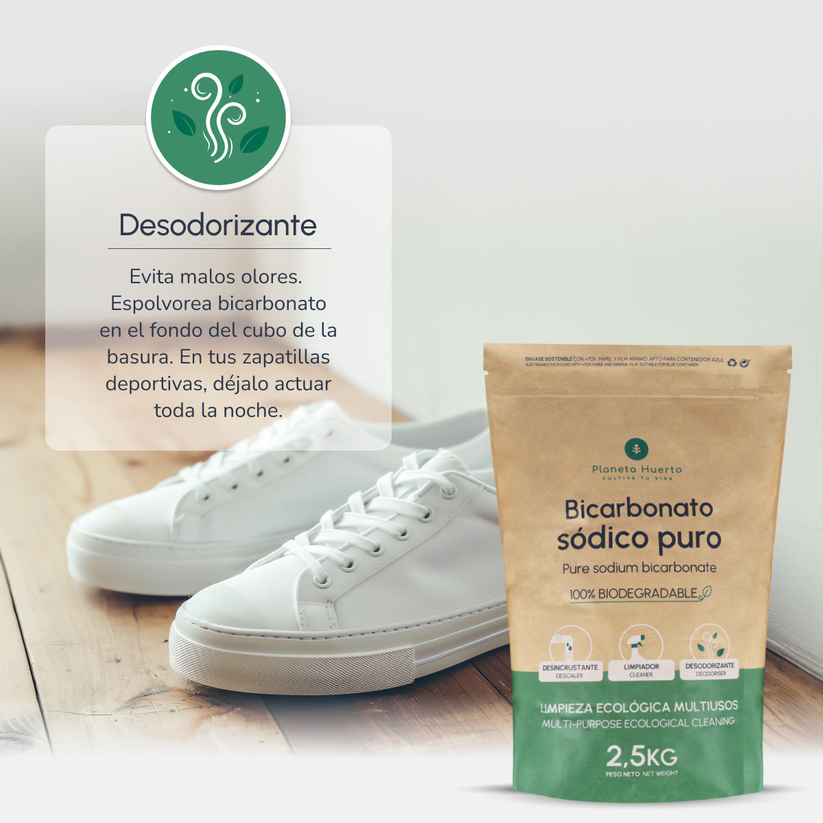 Pack 3x Bicarbonato sódico Planeta Huerto 2,5 Kg