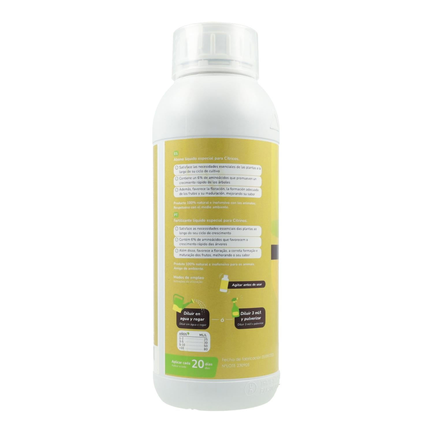 Abono Líquido Cítricos Planeta Huerto 1 l