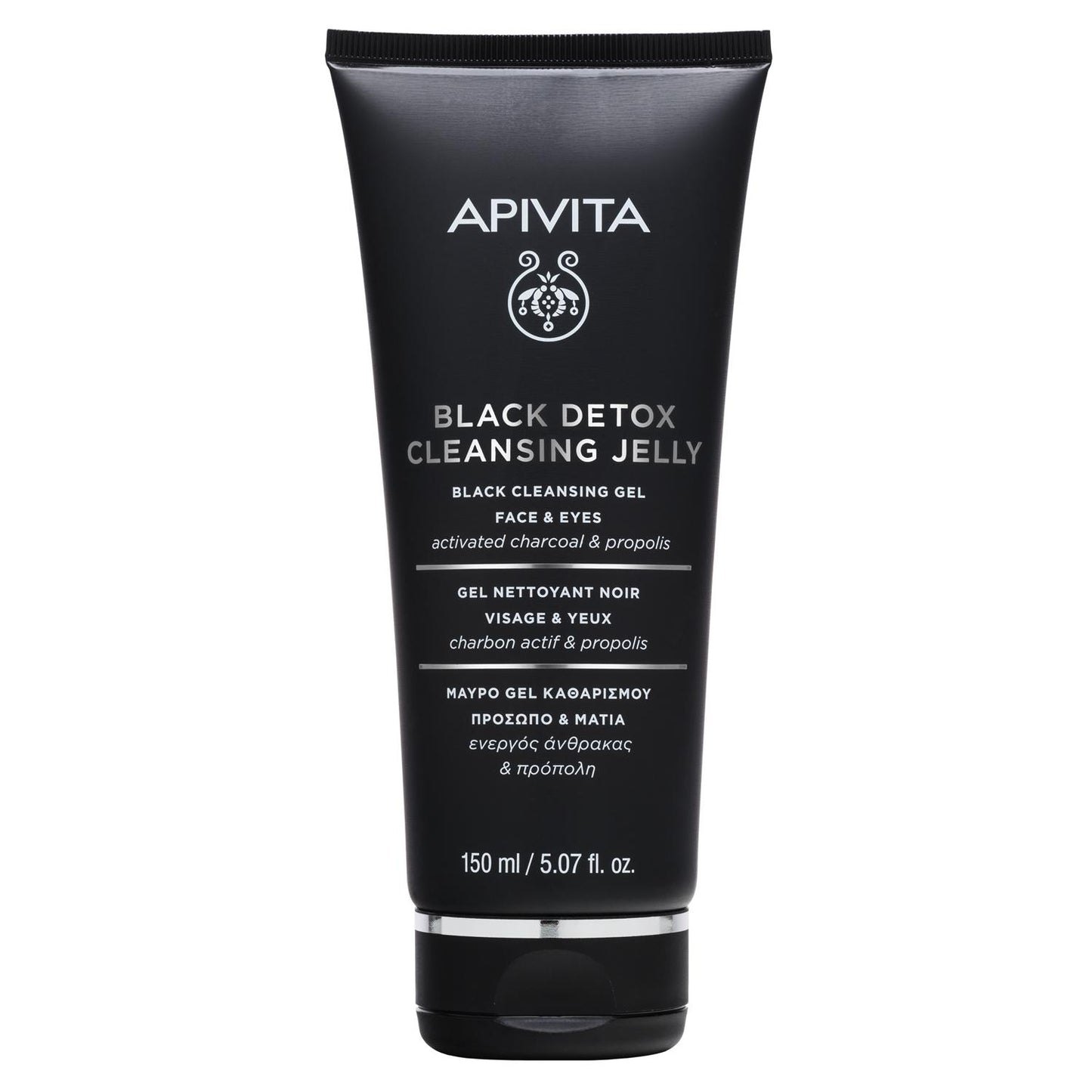 Gel limpiador facial carbón activo Apivita 150 ml