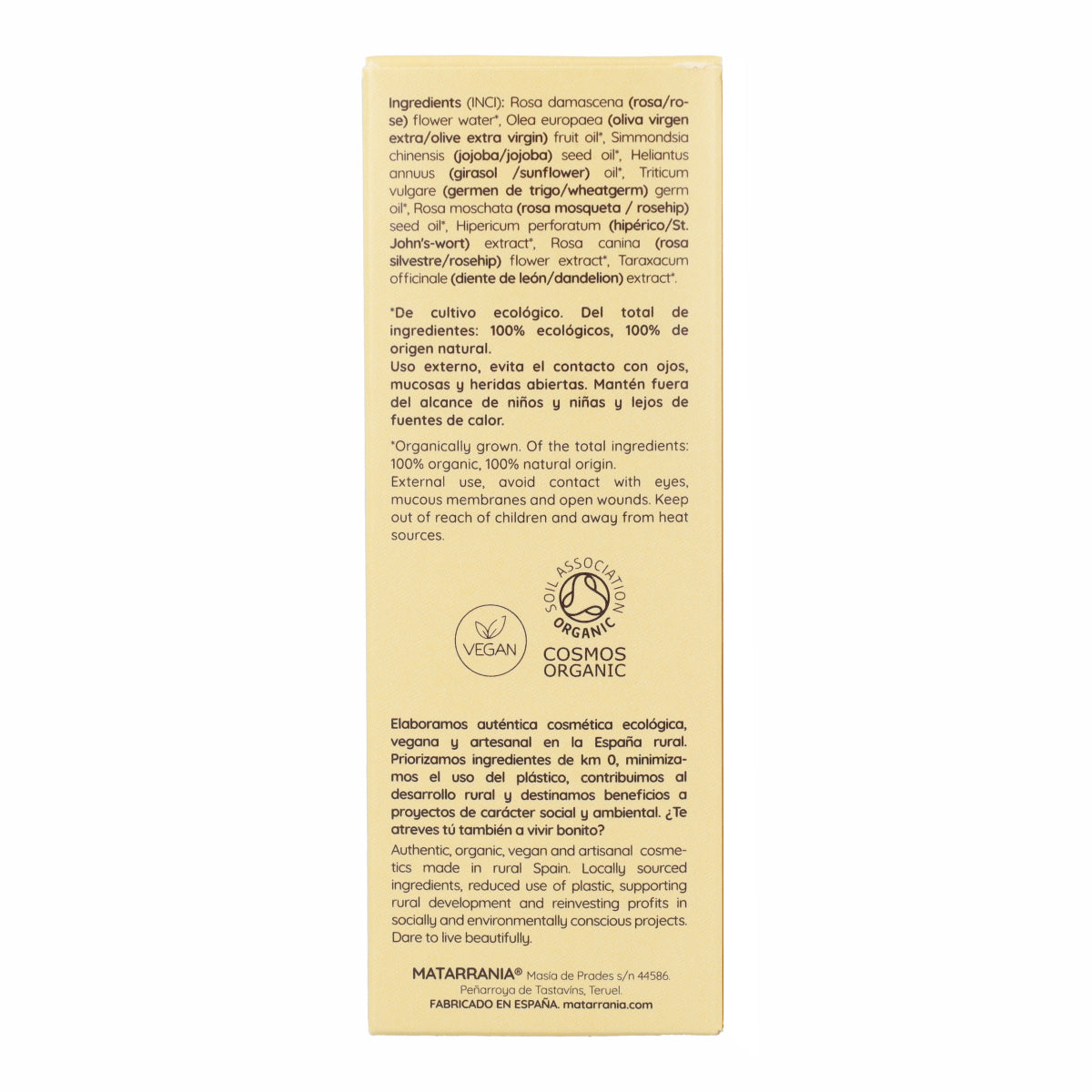 Après-soleil Fluide BIO Matarrania 100 ml