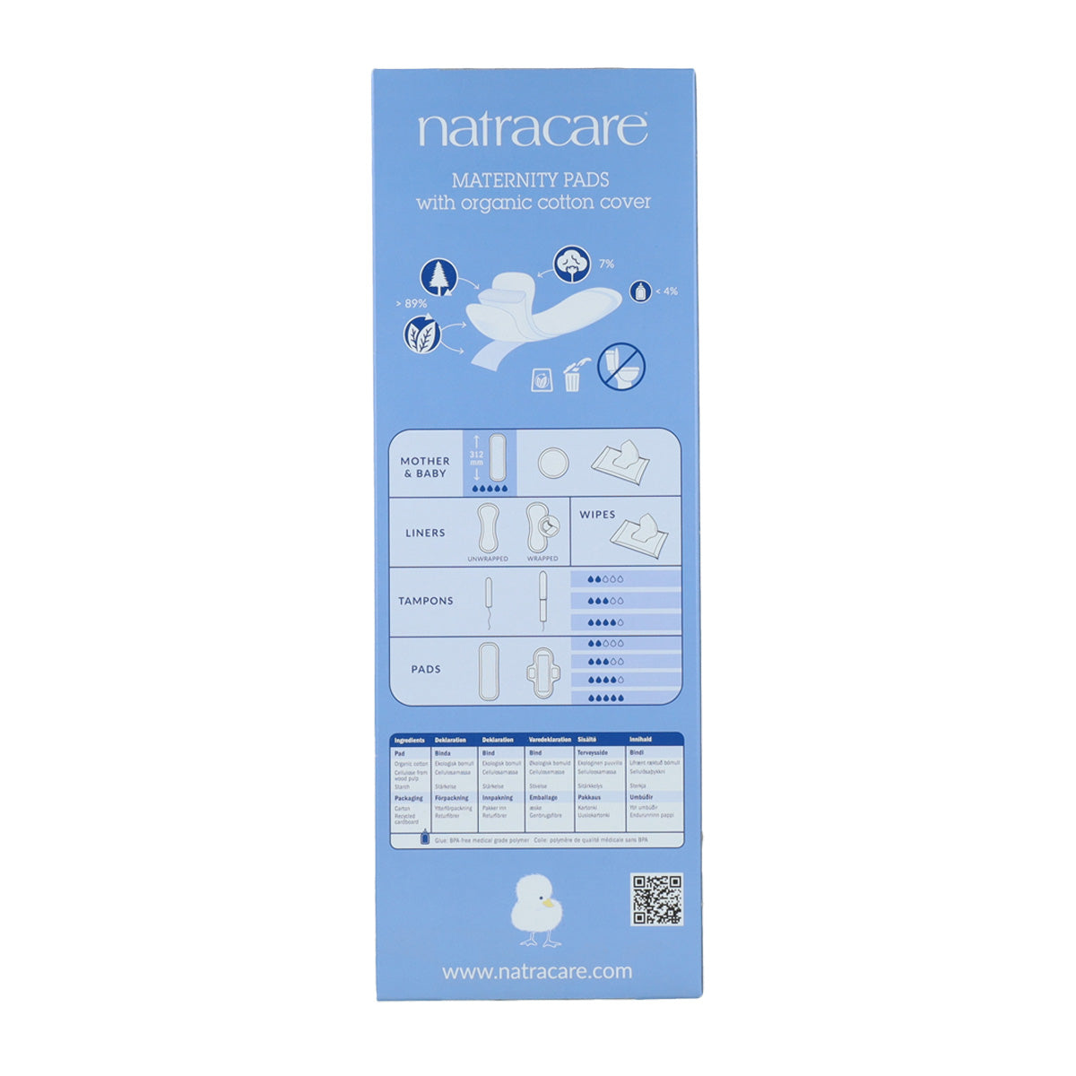 Compresas post-parto Natracare 10 Uds