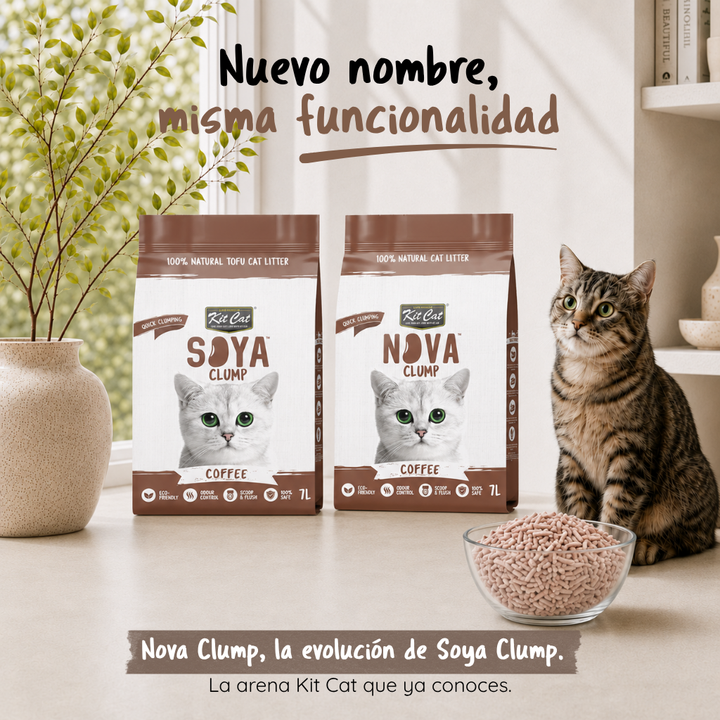 Kit Cat Arena Eco SoyaClump - Coffee 7 L Litière pour chat