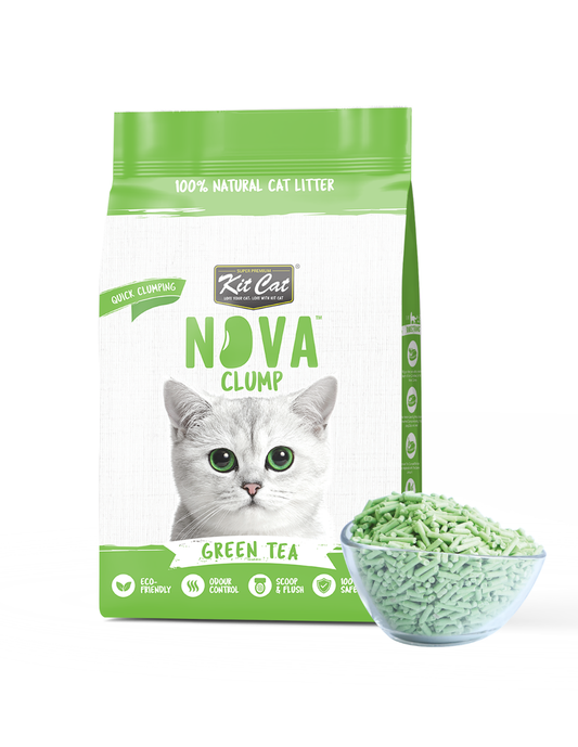 Kit Cat Arena Eco SoyaClump - Green Tea 7 L Litière pour chat
