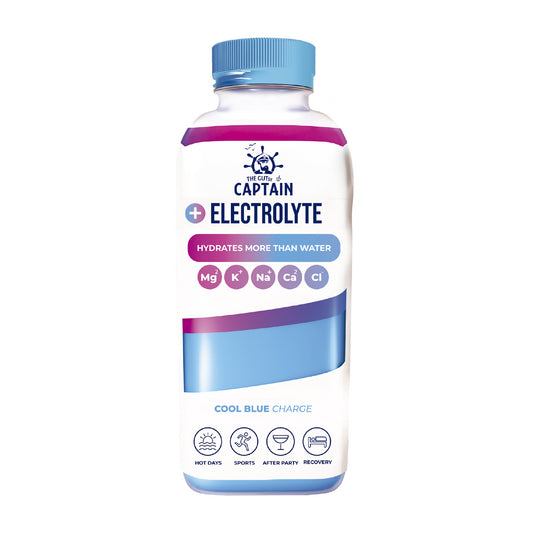 Bebida Natural Electrolyte Cool Blue Pet The Gutsy Captain 600 ml