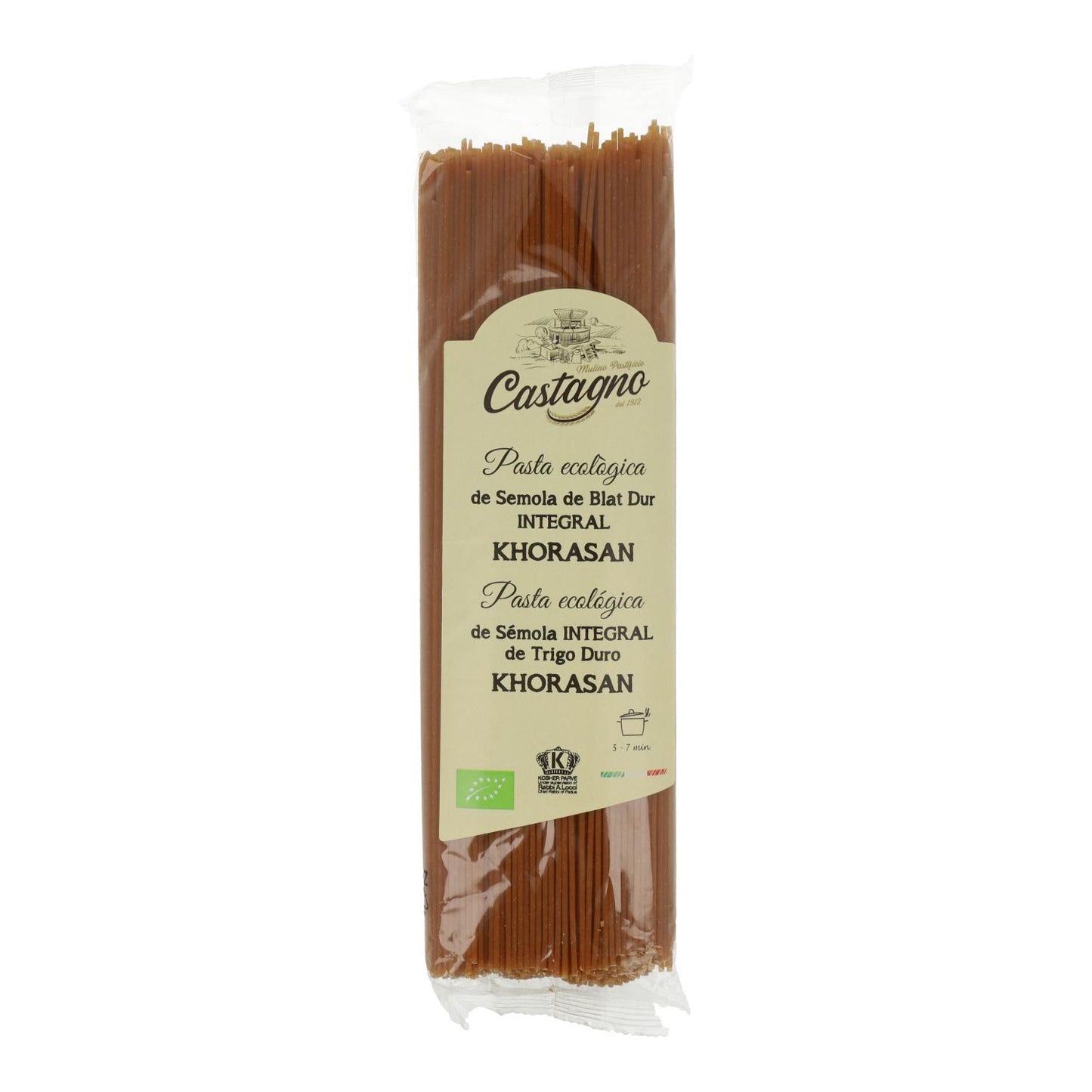 Espaguetis Kamut Integral ECO Castagno 500 g