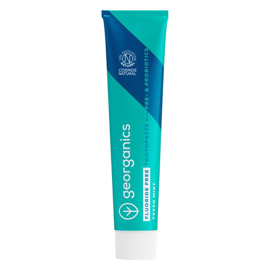 Pasta de dientes con Pre y Probióticos con Hidroxiapatita sin flúor Menta Georganics 75 ml
