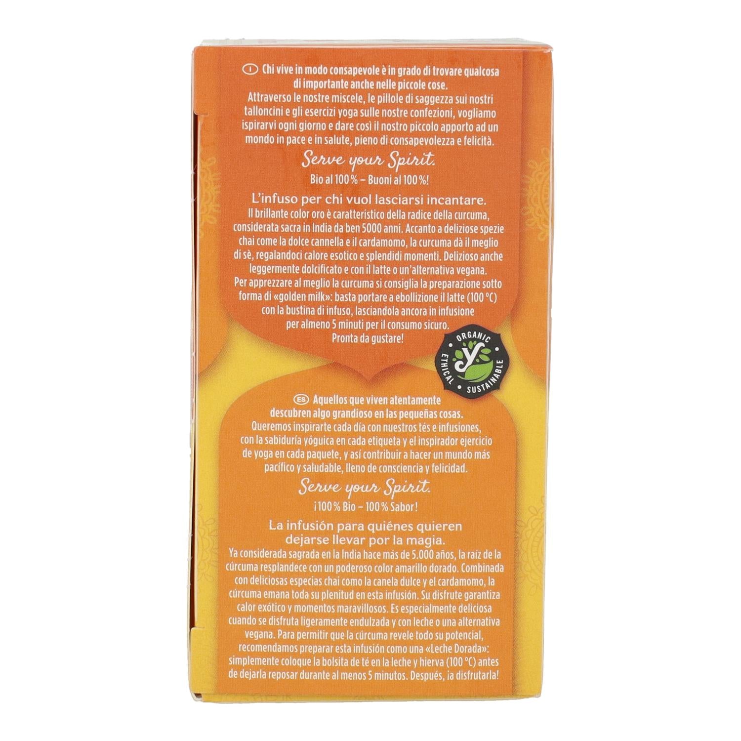 Yogi Tea BIO Chai cúrcuma, 17 bolsitas