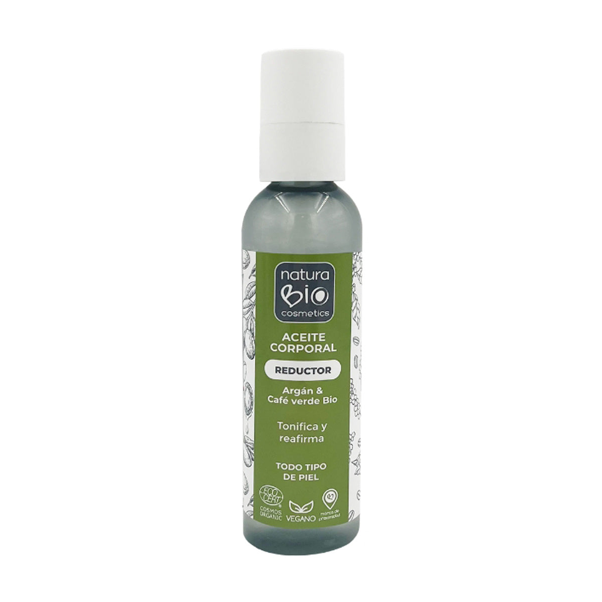 Aceite Corporal Reductor Moldeador y Tonificador con Argán y Café Verde BIO NaturaBIO Cosmetics 200 ml