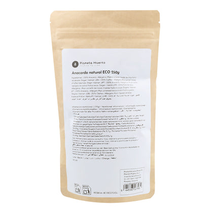 Anacardo natural ECO Planeta Huerto 250 g