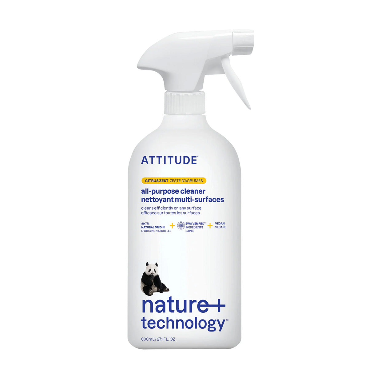 Spray limpiador Multiusos cítrico, Attitude, 800 ml