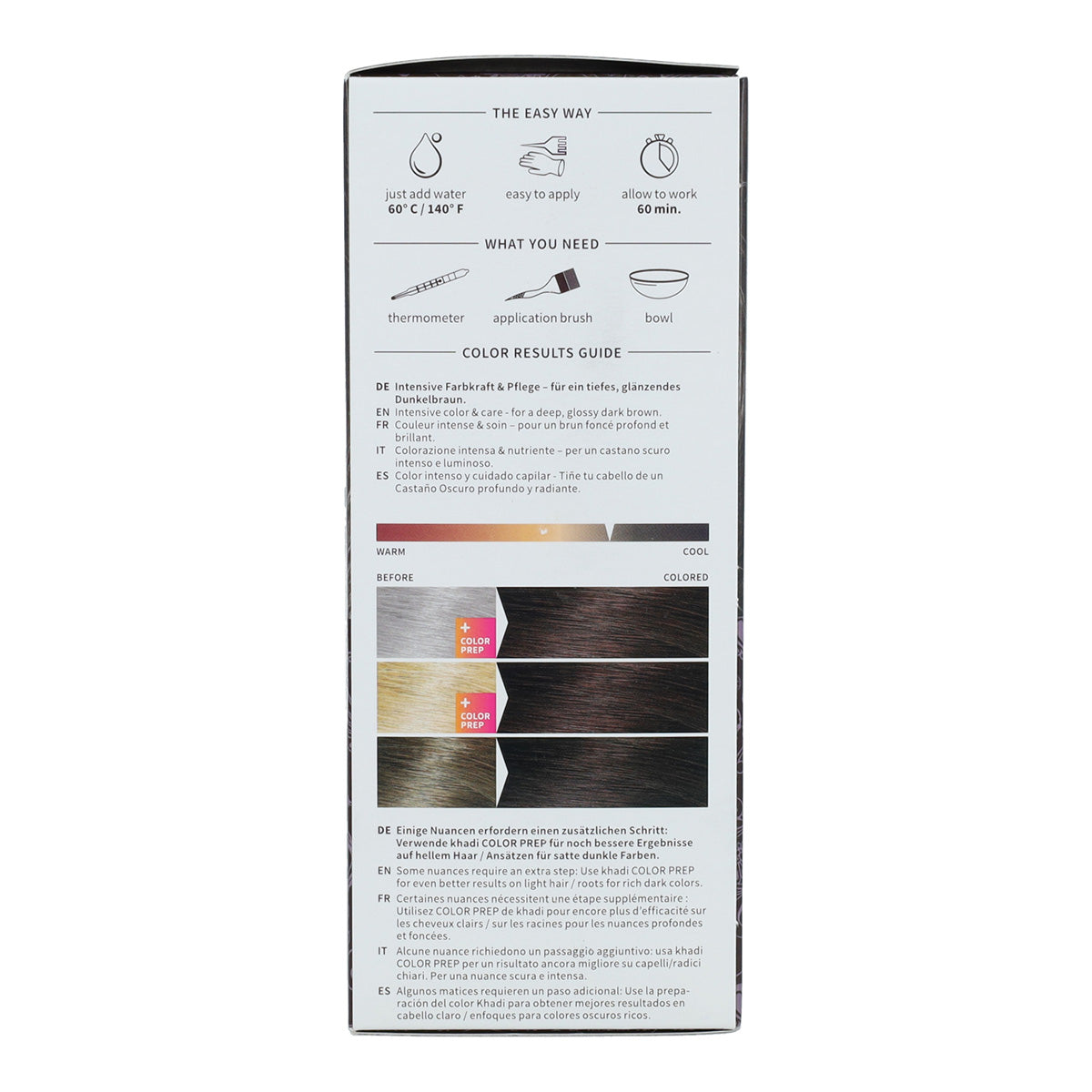 Tinte natural castaño oscuro Khadi 100 g