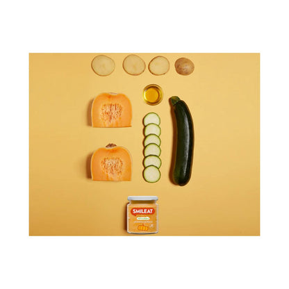 PROMO 3x Tarrito BIO calabaza y calabacín +6 meses Smileat, 230g