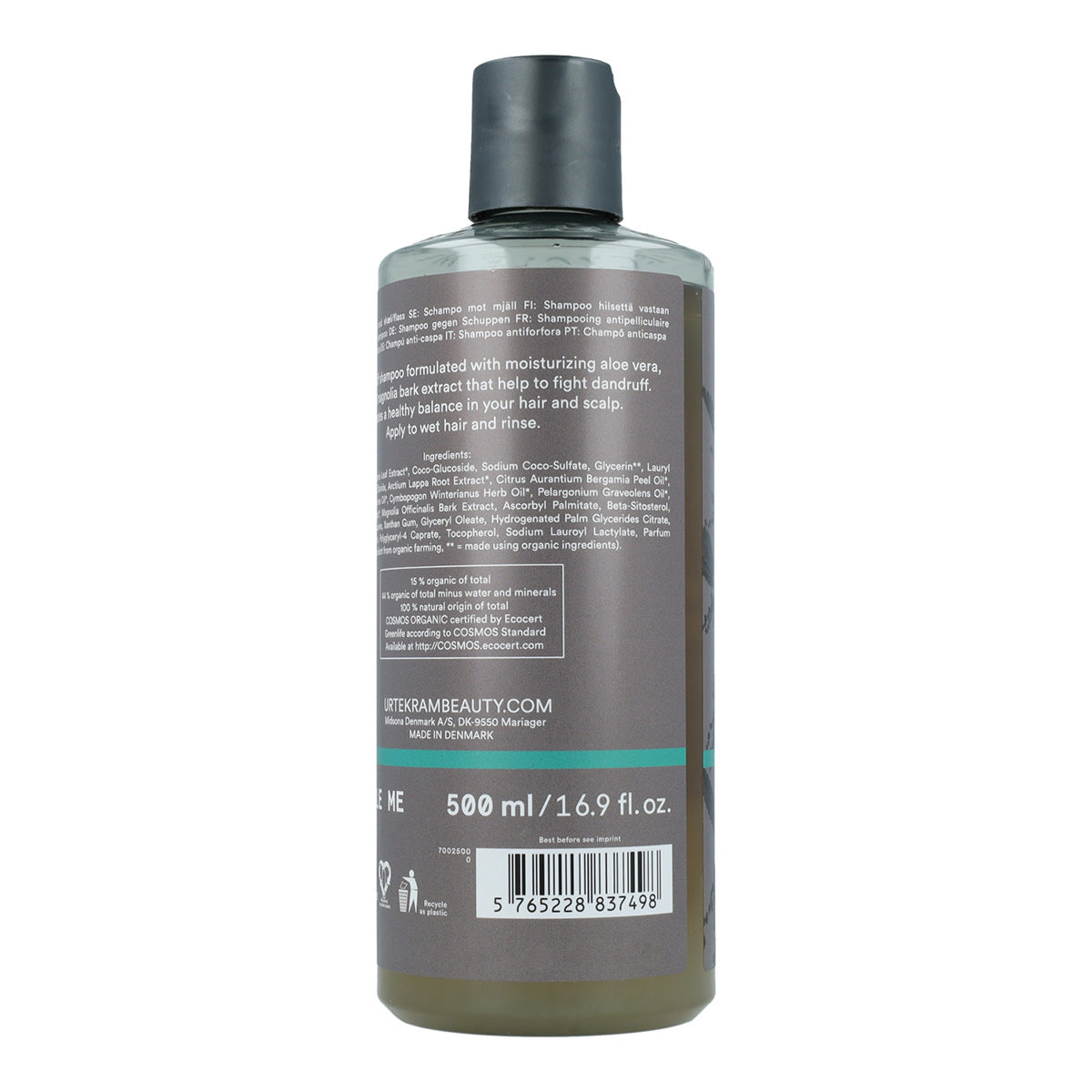 Champú de Ortiga Anticaspa Urtekram 500 ml