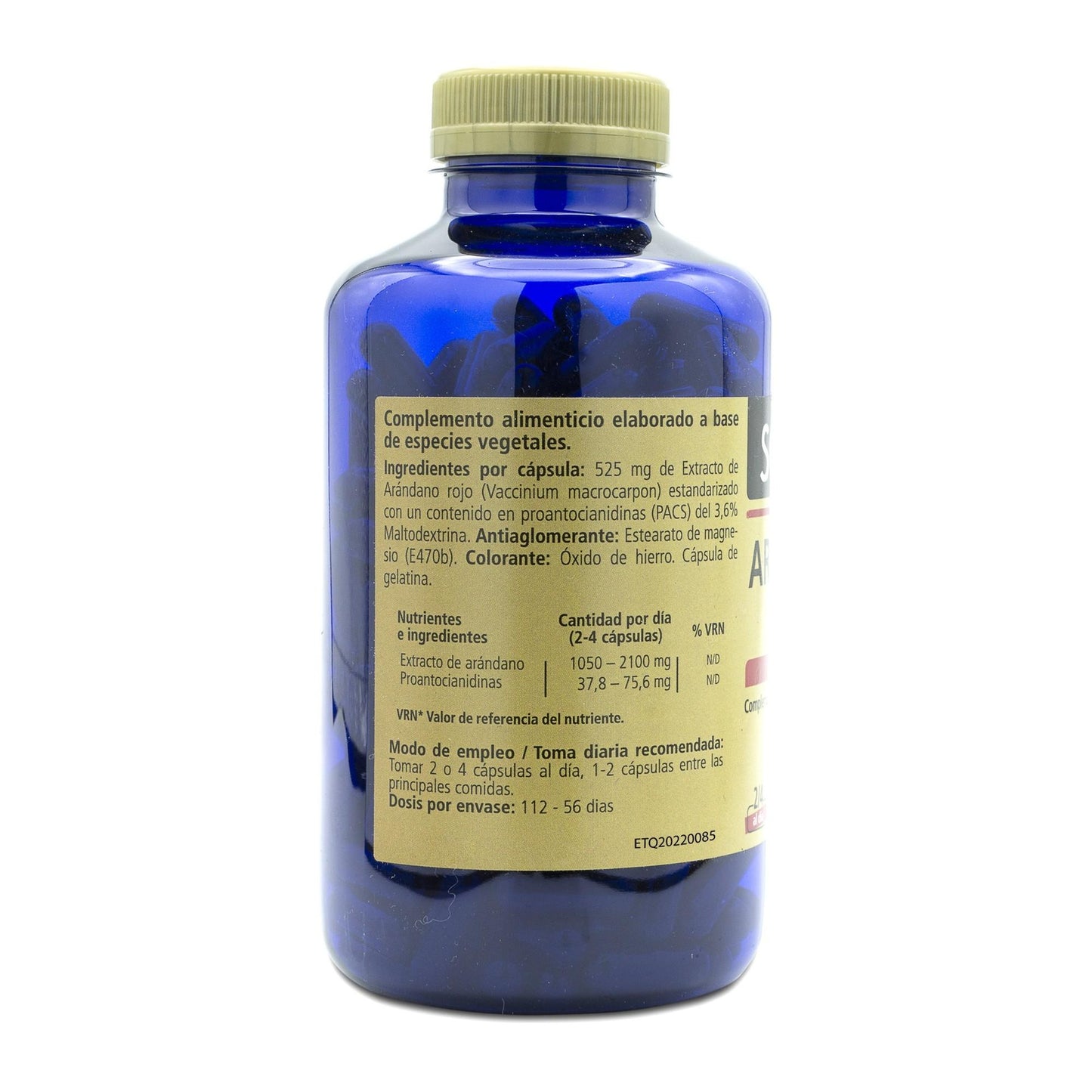 Arándano Rojo Americano 180 comprimidos SANON de 650 mg