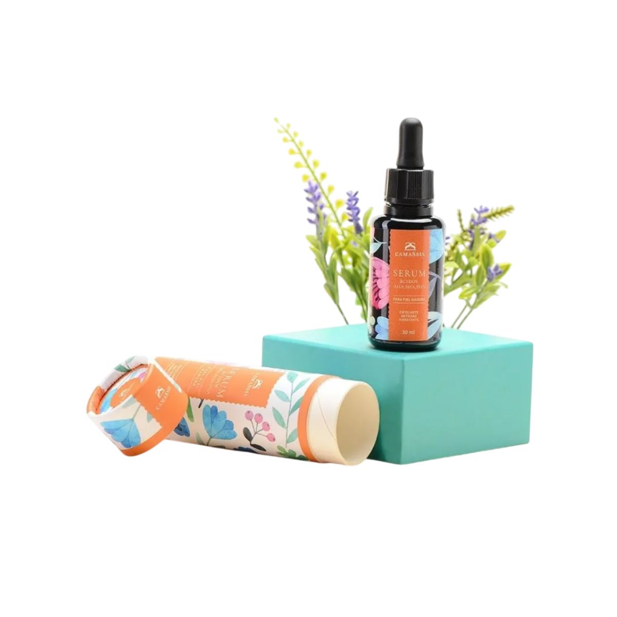 Sérum de Ácidos AHA, BHA, PHA, Camassia, 30ml