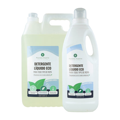 Detergente Líquido Ropa ECO Aroma natural a ropa limpia Planeta Huerto   1,5 Litros