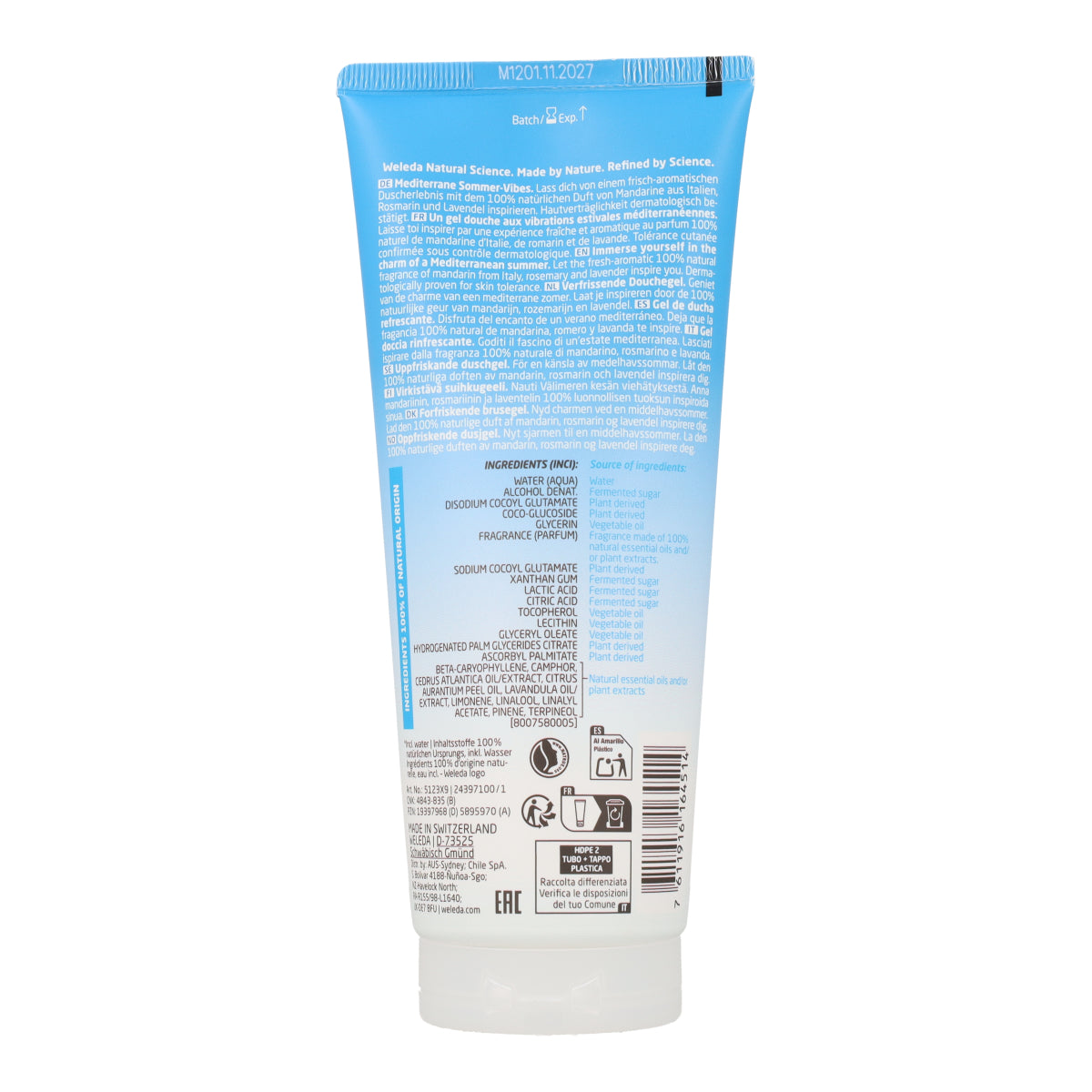 Gel douche Mandarino di Capri 200ml