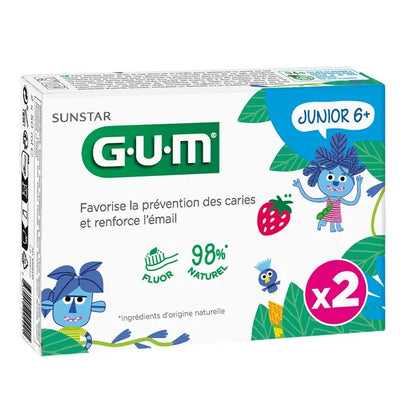 Junior duo pack gel dentifrice Gencives 2x50ml