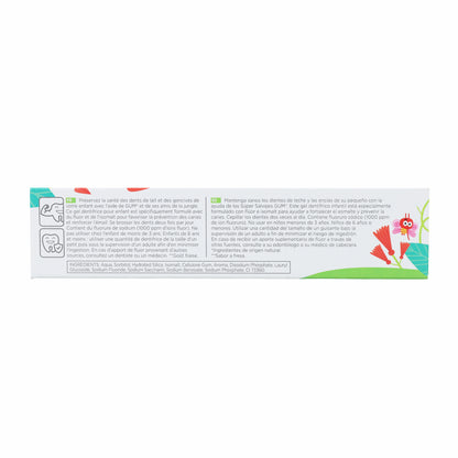 Duo pack enfants gel dentifrice goût fraise Gum 2x50ml