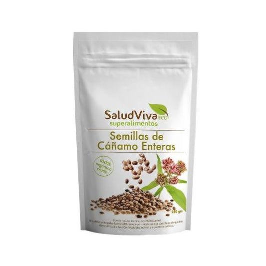 Semillas de cáñamo enteras ECO 250 g, Salud Viva