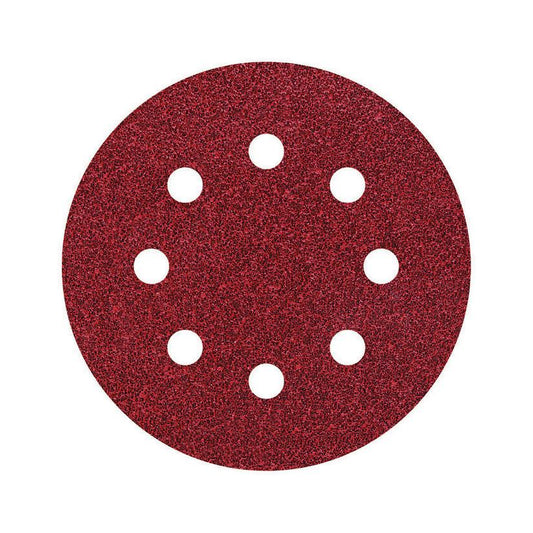 5 discos adhesivos de lijar Ø 125 mm Wolfcraft Grano 24