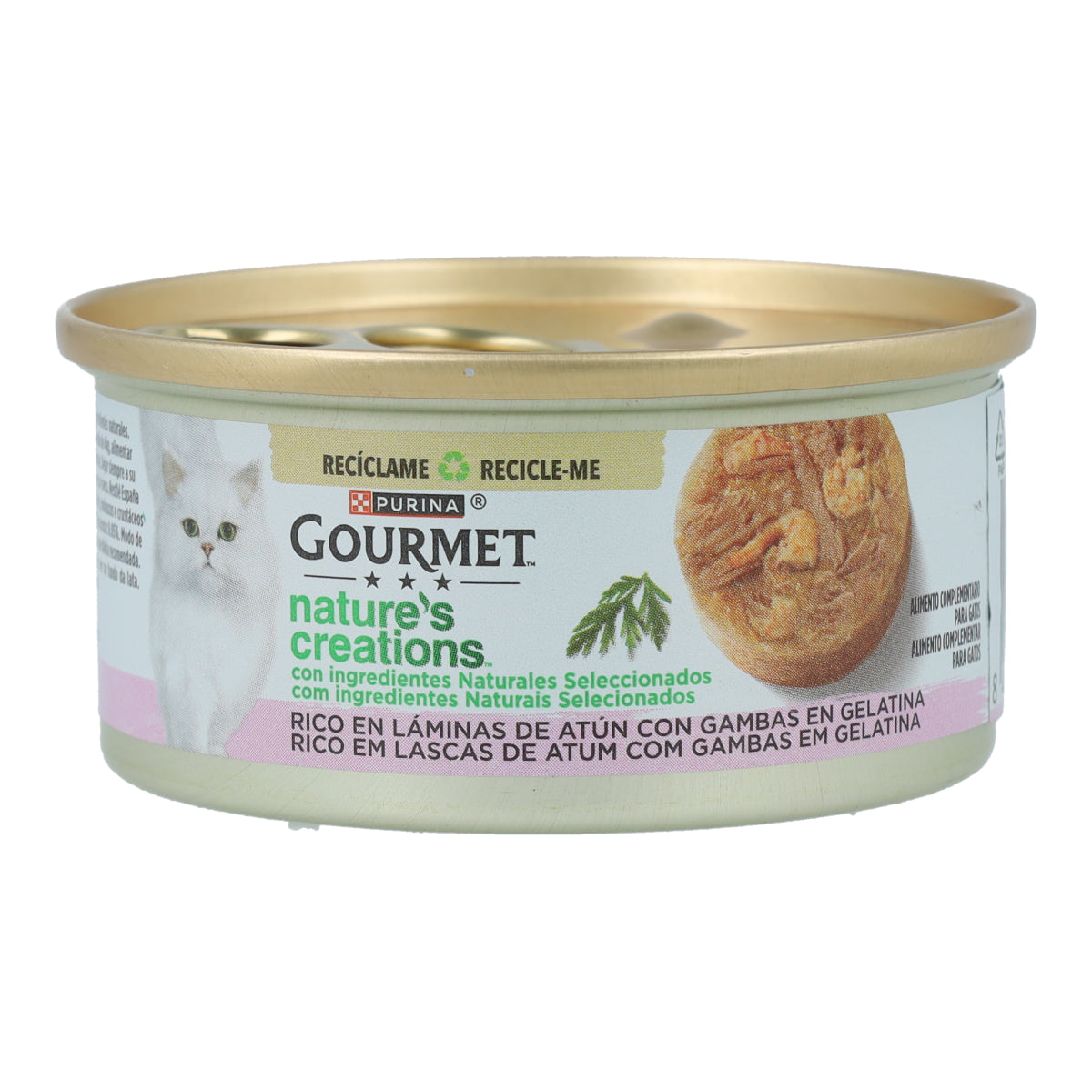 GOURMET Nature's Creations Riche en lamelles de thon et crevettes en gelée 70 g