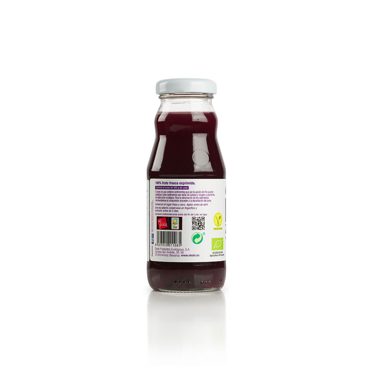 Zumo de Uva Negra BIO 100% exprimido Ékolo 200ml