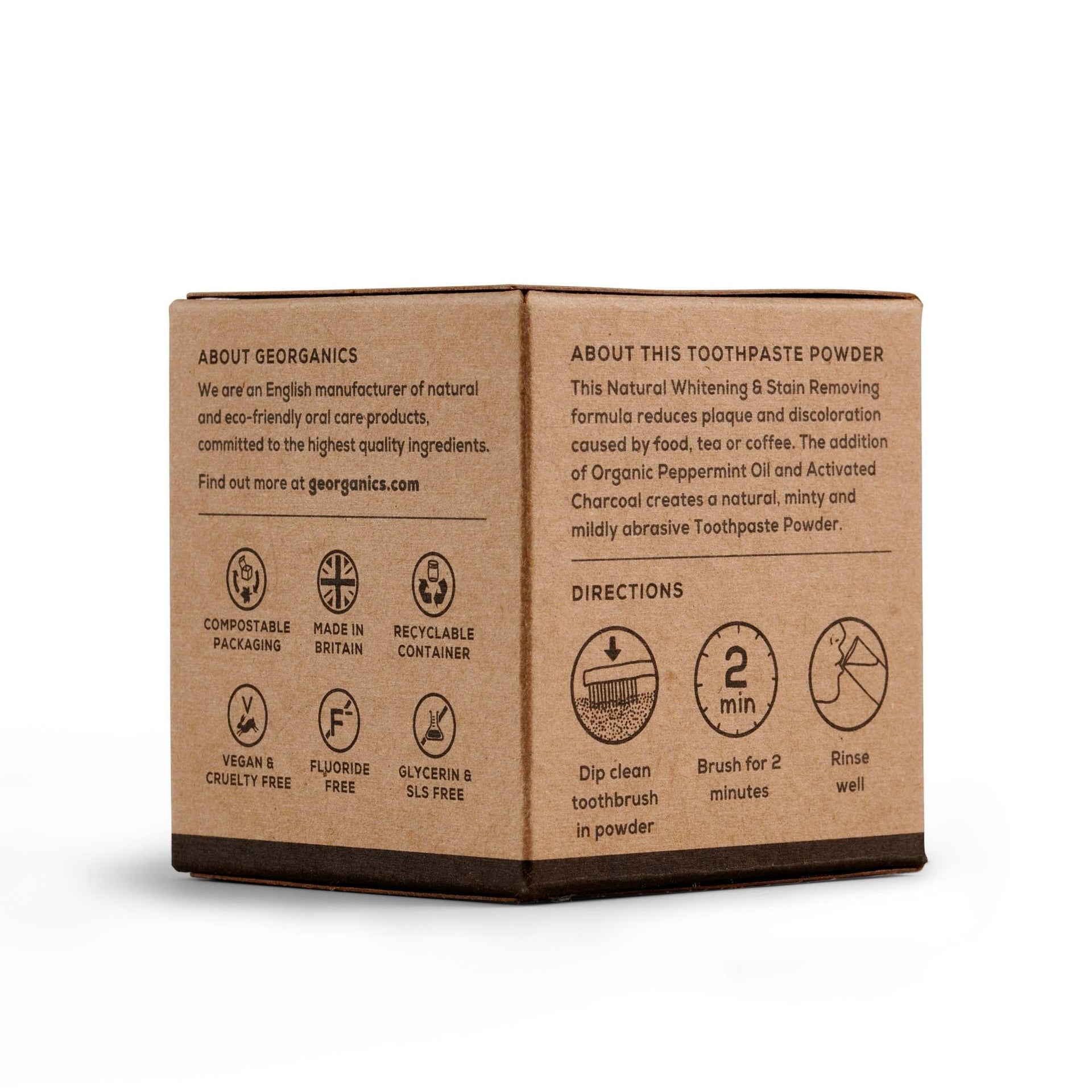 Blanqueador Dental en polvo Carbón Activado Georganics 60ml