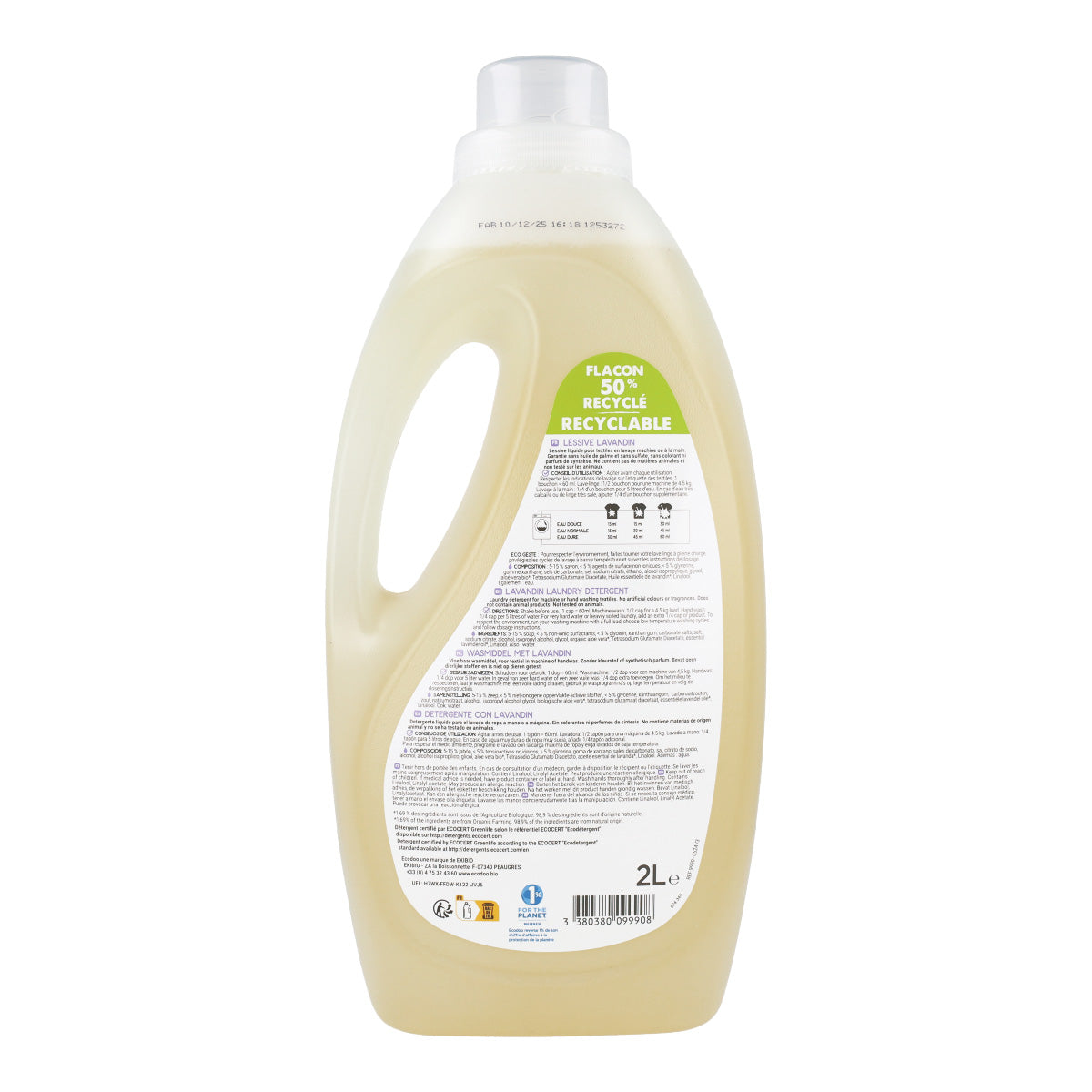 Lessive liquide Lavandin Ecodoo 2 L