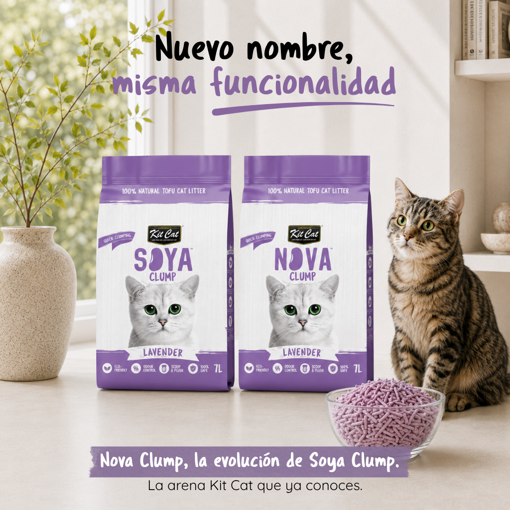 Kit Cat Arena Eco SoyaClump - Lavender 7 L Litière pour chat