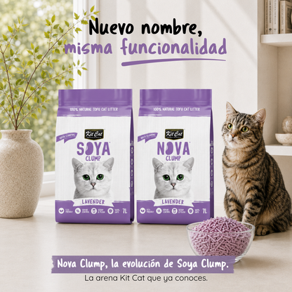 Kit Cat Arena Eco SoyaClump - Lavender 7 L Litière pour chat
