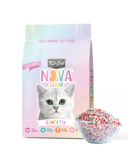 Kit Cat Arena Eco SoyaClump - Confetti 7 L Litière pour chat