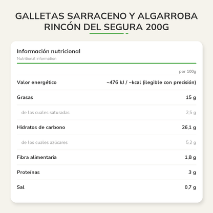 Información nutricional