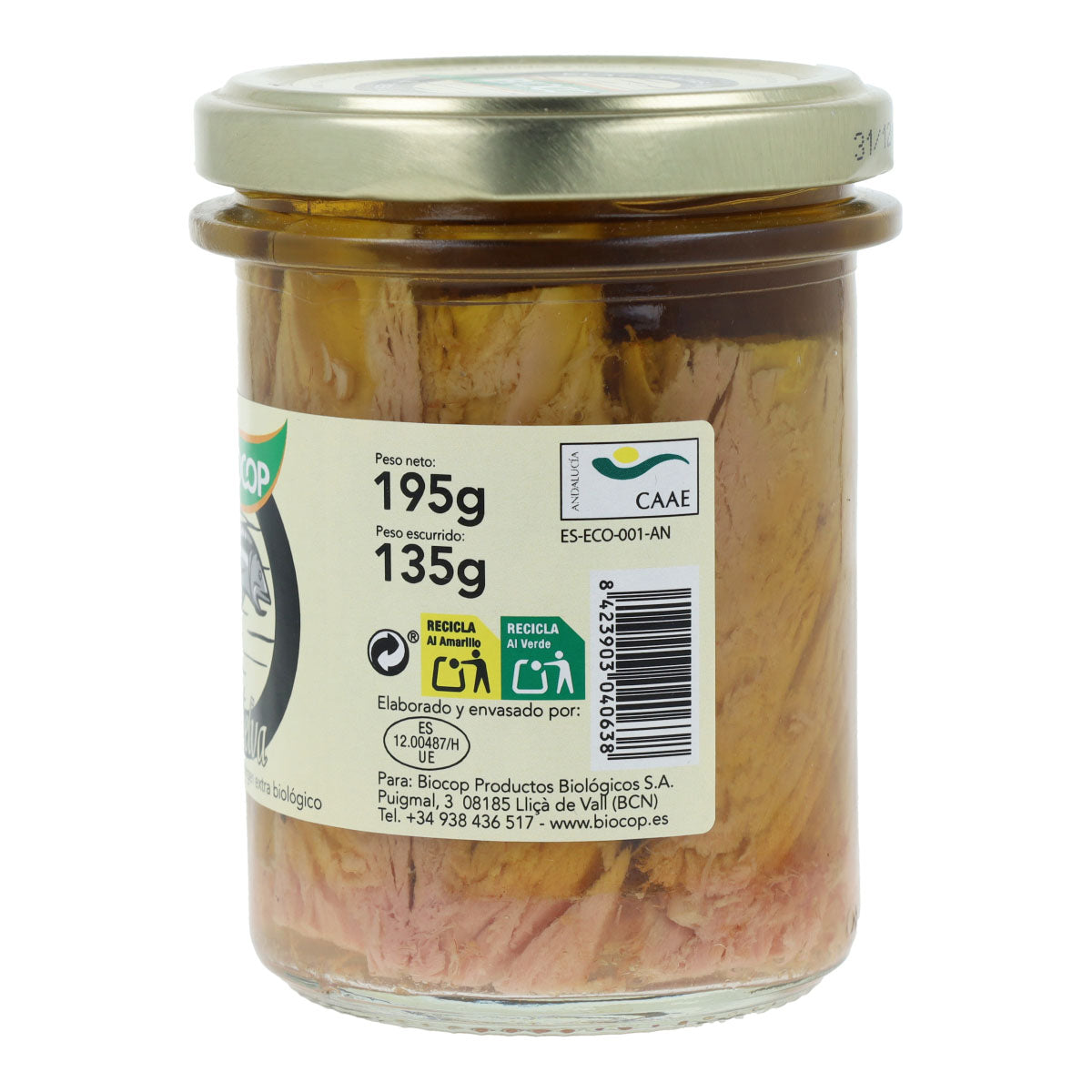 Filets de maquereau en conserve Bio Biocop 195 g