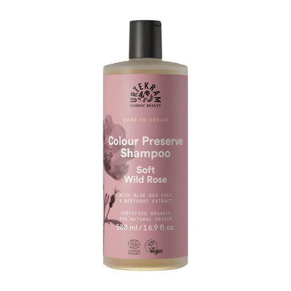 Champú Soft Wild Rose Color Urtekram, 500 ml