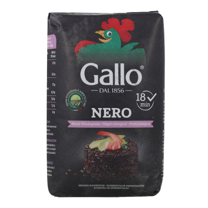 Riz Noir 100 % Complet Riso Gallo 500 g