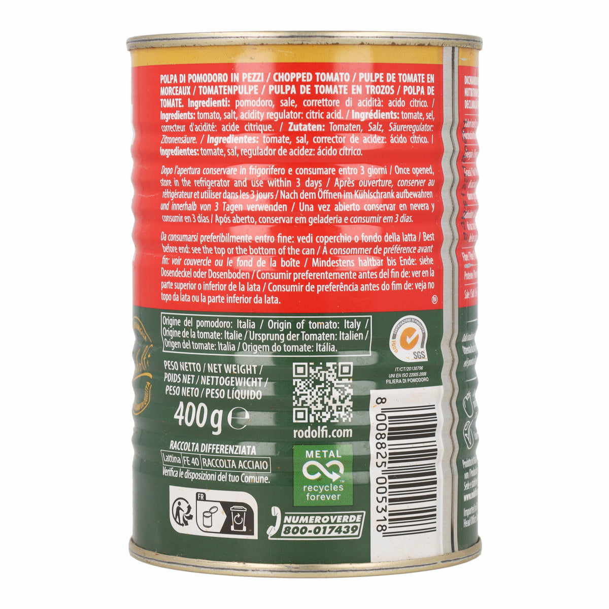Tomate concassé Rodolfi 400g
