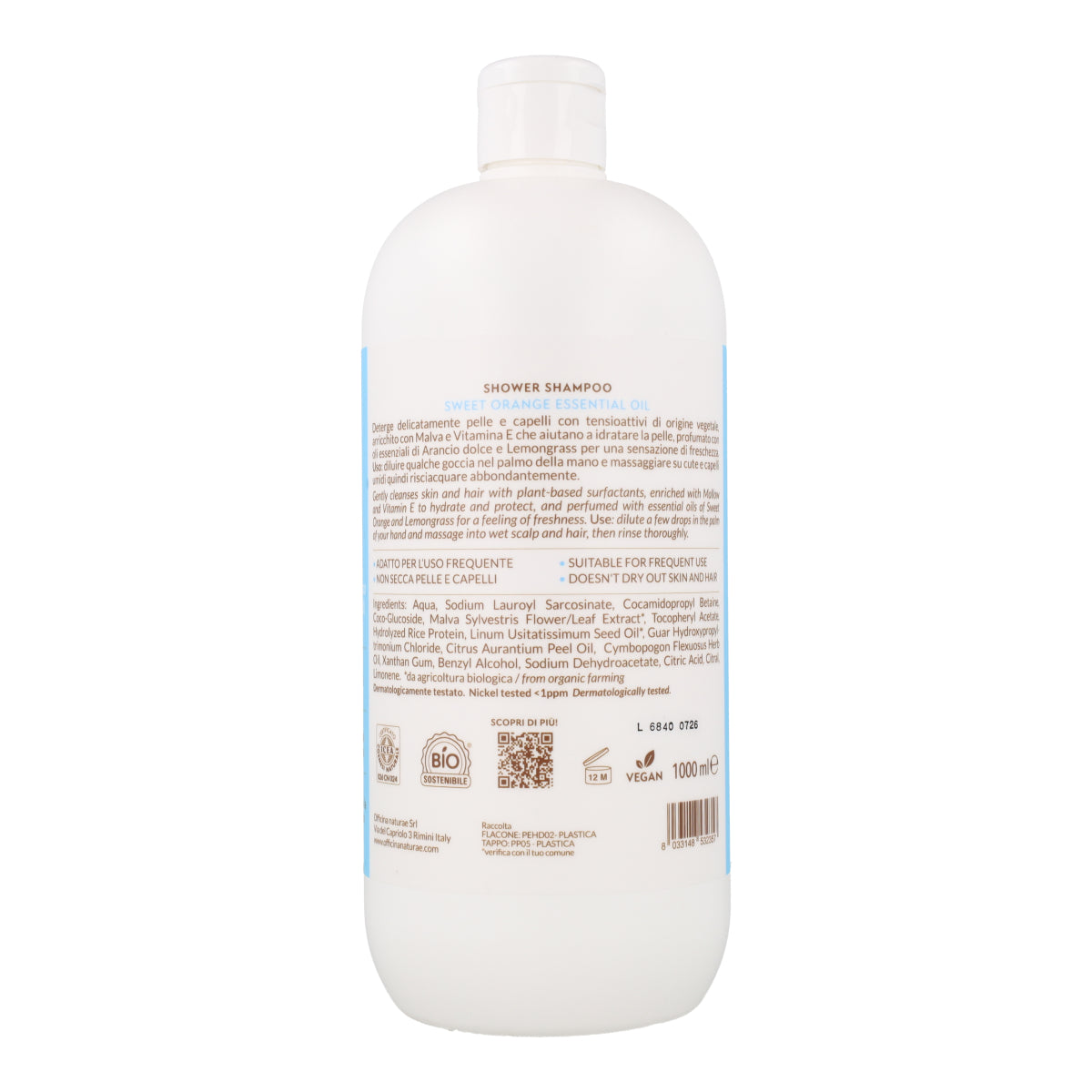 Shampoing et Gel douche 2 en 1 Natù Officina Naturae 1 L