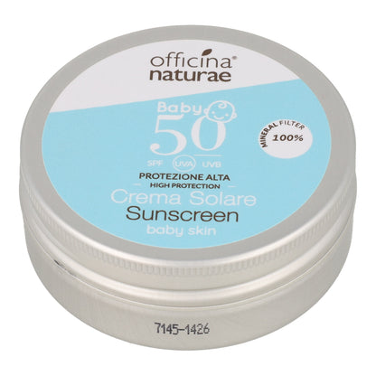 Crème solaire en pot SPF 50 Bébé Officina Naturae 75 ml